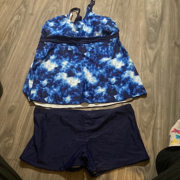 Tankini Swimsuits Tankini & Boyshorts Size XXXL - Picture 1 of 7